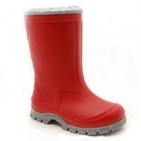 Mud Buster, Red Slip-on Water resistant Wellies