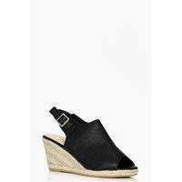 Mule Espadrille Wedge - black