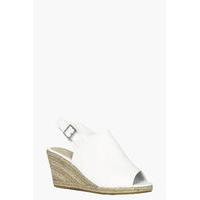 Mule Espadrille Wedge - white