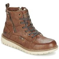 mustang katala mens mid boots in brown