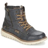 mustang katala mens mid boots in grey