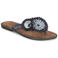 mustang foupo womens flip flops sandals shoes in black