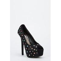 Multi Studded Platform Stilettos