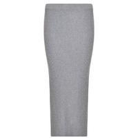 MUGLER Metallic Split Hem Skirt