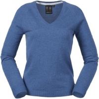 Musto Ladies Lightweight Merino V-neck , Kingfisher, 16