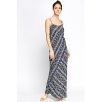 Multi Strap Printed Maxi Dress