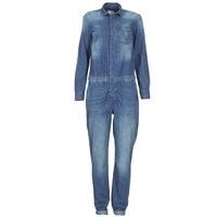 mustang light weight denim womens jumpsuit in blue