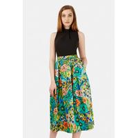 multi knot floral print skirt dress