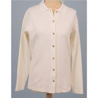 Mulberry size L cream knitted long sleeved shirt