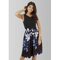 Multi 2 in 1 Floral Skirt Tie Back Dress