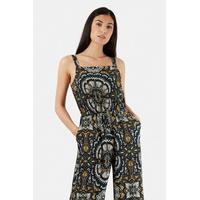 Multi Floral Wide Leg Jumpsuit