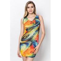 Multi Retro Wave Dress