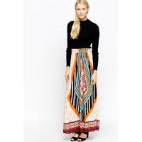 Multi Print Maxi Skirt