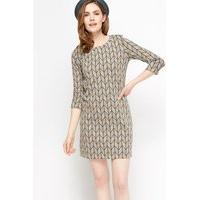 Multi Zig Zag Shift Dress