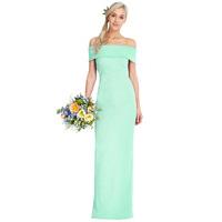 multi way bardot neckline maxi dress mint