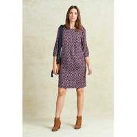 Mulberry Print Split Sleeve Tunic Dress