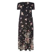 Multi Coloured Floral Gypsy Dress, Dark Multi