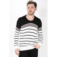 Multi Stripe Crew Neck Light Weight Jumper