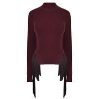 mugler tassel jumper