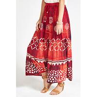 Multi-coloured Batik Maxi Skirt