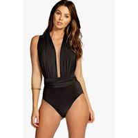 Multi Way Slinky Bodysuit - black