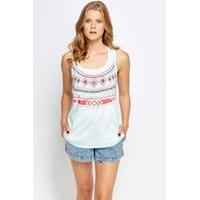 Multi Aztec Sleeveless Top