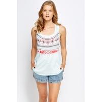 Multi Aztec Sleeveless Top