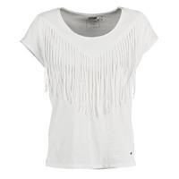 mustang fringe womens t shirt in white