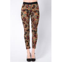 Multi Paisley Print Leggings