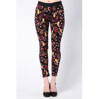 multi paisley print leggings