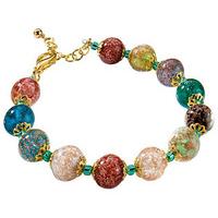 Murano Glass Bead Bracelet, Glass