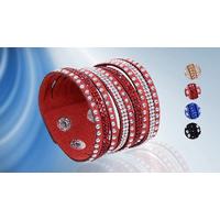 Multi-Layer Swarovski Elements Cuff Bracelet - 4 Colours
