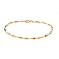 Multi-Coloured Anklet