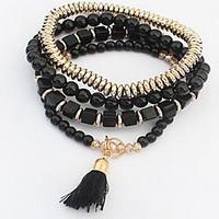 Multi layer Elasticity Alloy Bracelet Chain Link Bracelets Daily / Casual 1pc