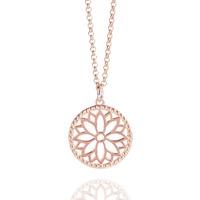 muru rose gold purity mandala pendant necklace