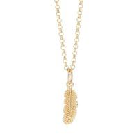 Muru Gold Mini Feather Necklace