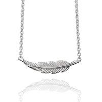 Muru Silver Feather Necklace