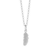 Muru Silver Mini Feather Necklace