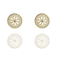 Muru Gold Purity Mandala Stud Earrings