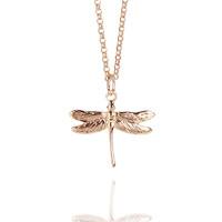 Muru Rose Gold Dragonfly Necklace