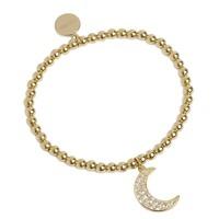 Muru Gold Crescent Topaz Bracelet