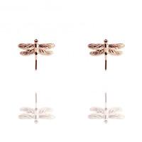 Muru Rose Gold Dragonfly Stud Earrings