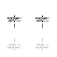 muru silver dragonfly stud earrings