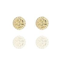 muru gold ancient coin stud earrings