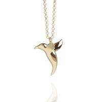 muru gold hummingbird necklace