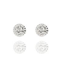 muru silver ancient coin stud earrings