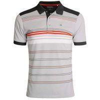 Multi Stripe Tech Polo - Silver