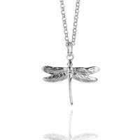 muru silver dragonfly necklace