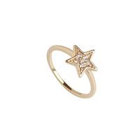 Muru Silver & Gold Star Ring