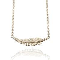 muru gold feather necklace